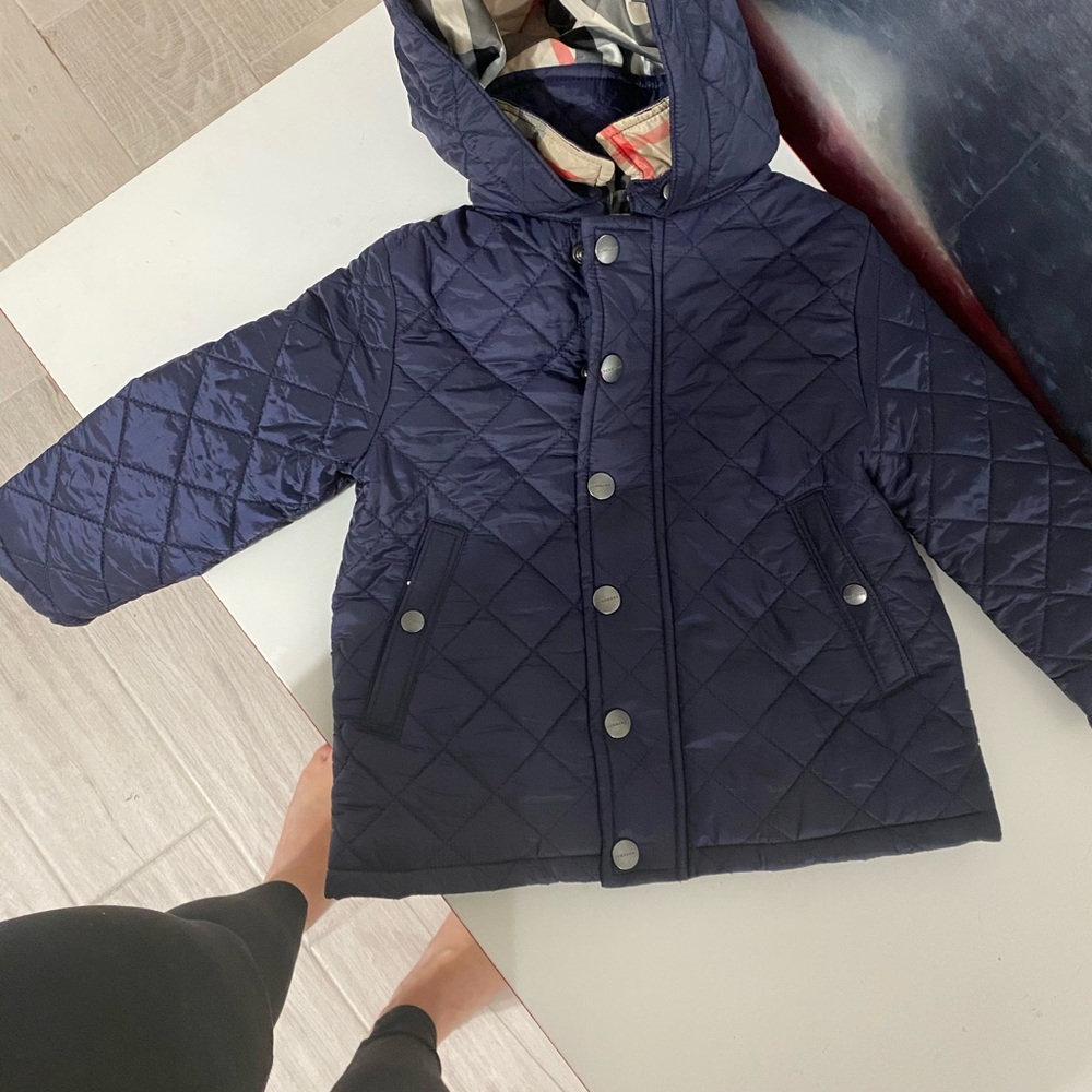 Baby Burberry navy jacket coat size 18 months